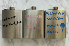 Estate Sale Find Lot of 3 Stainless Steel 8oz Flasks Great Condition