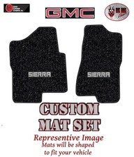 2001-06 Gmc Sierra 2500hd Truck Black Cutpile Carpet Floor Mat Set Wsierra Logo 2001-06 Gmc Sierra 2500hd Truck Black Cutpile Carpet Floor Mat Set Wsierra Logo