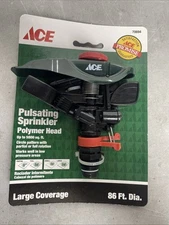 Ace Pulsating Sprinkler Plastic Head Large Coverage fits any 1/2" NPT base