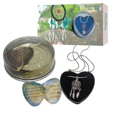 Dreamcatcher Wish Pearl and Pendant Necklace Gift Set
