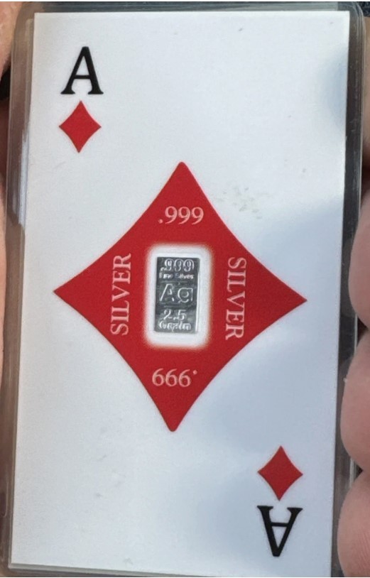 FULL Deck + 2 Jokers Silver Playing Cards 2.5 Grains .999 Silver