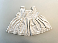 Vintage White Baby Baptism Dress With Embroidery in 100 Fine Cotton