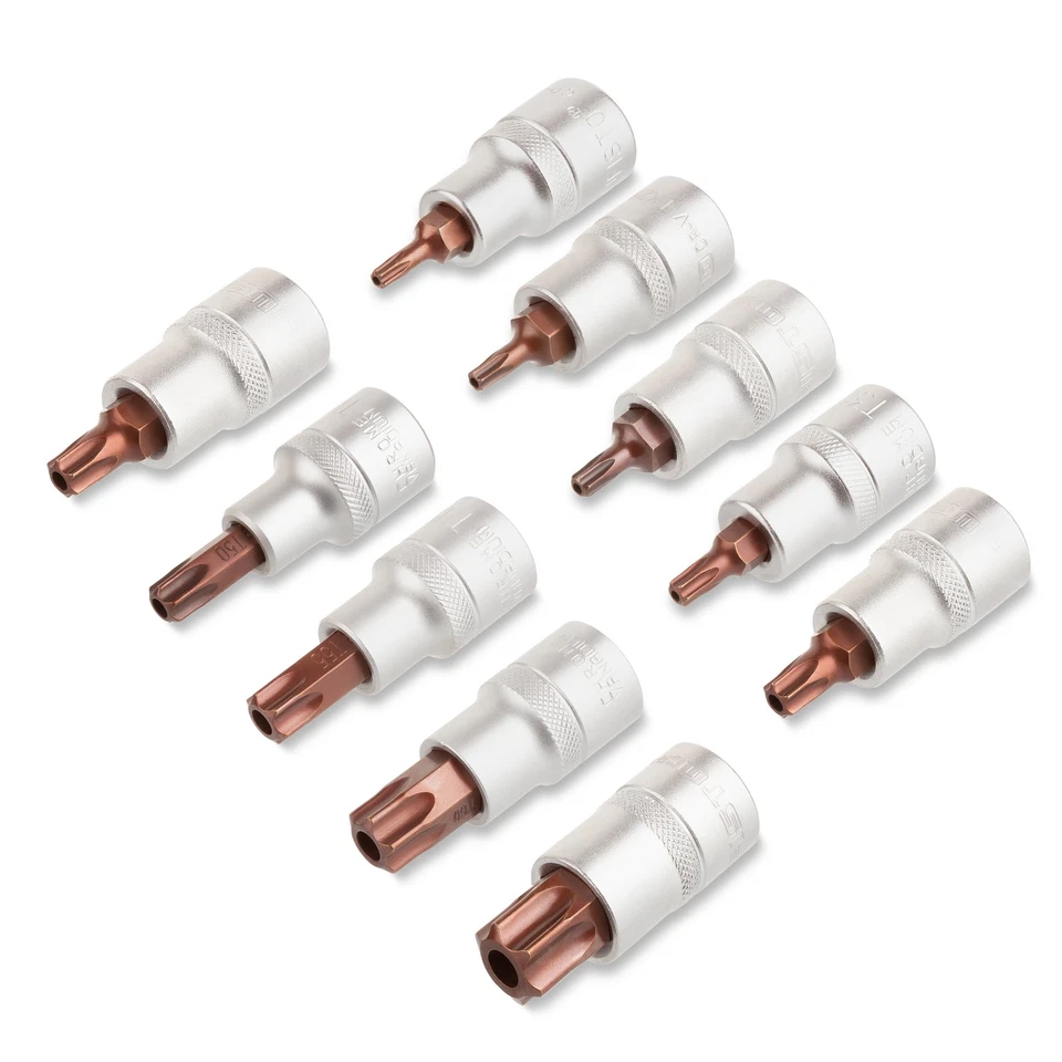 FUGAMO 1/2" Bit-Einsatz Torx mit Bohrung T20-T70 Steckschlüssel Nuss