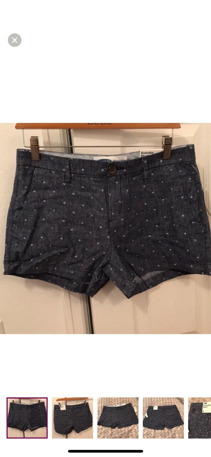 Old Navy Blue Everyday Shorts Size 4 NWT