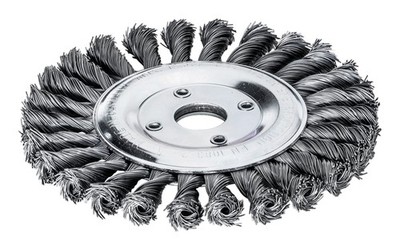 Lessmann Rundbürste Stahldraht 125 x 14 mm, gezopft 0,5 mm - 473.211