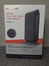 NETGEAR CM1000 Ultra-High Speed DOCSIS 3.1 Cable Modem Black New in Box 6Gbps