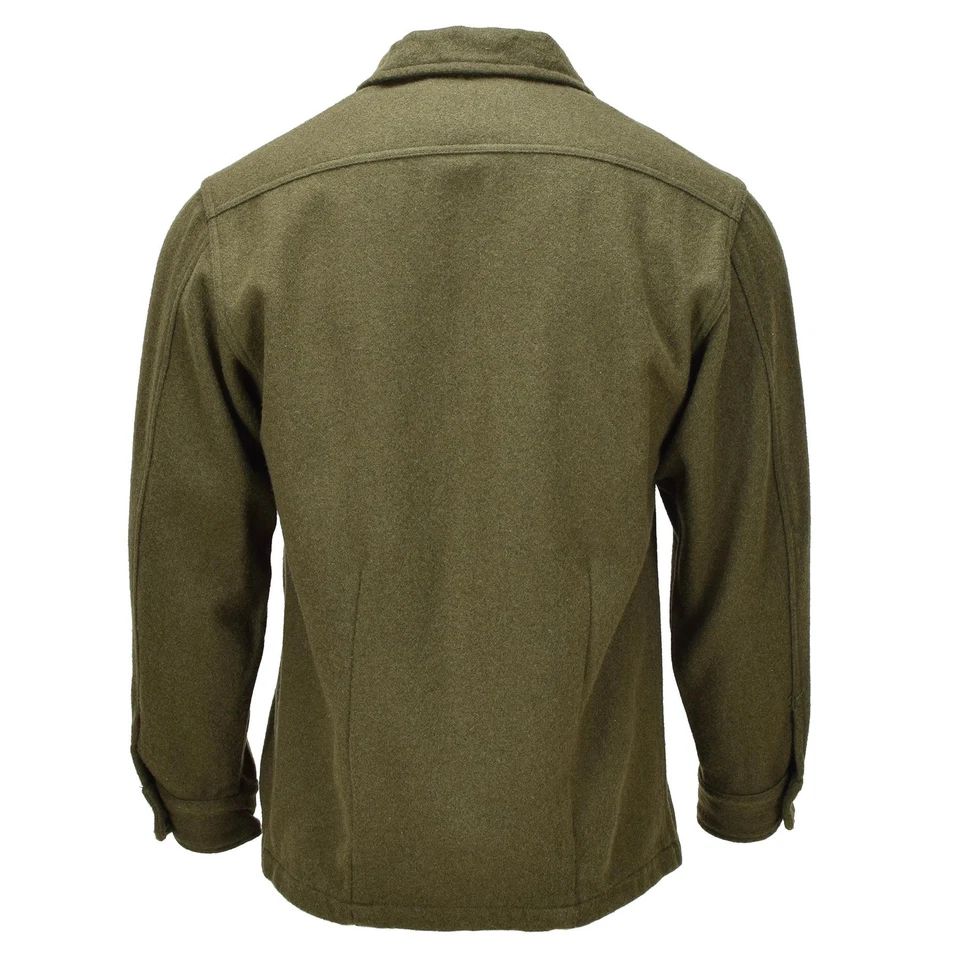 Original Canadian Army Wool Field Jacket Vintage Military Surplus Olive - Image 3 of 4