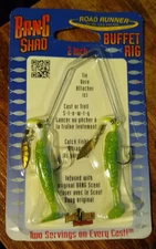 BLAKEMORE ROAD RUNNER RBS02-093 (BLUE CHEESE) BANG SHAD BUFFET RIG - 2" - 1/4 OZ