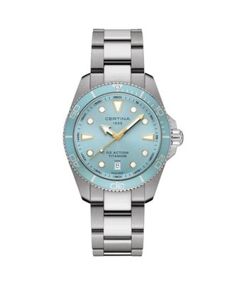 CERTINA Men Analog Quartz Casual Watch Classic Dress Blue Waterproof Round Sport