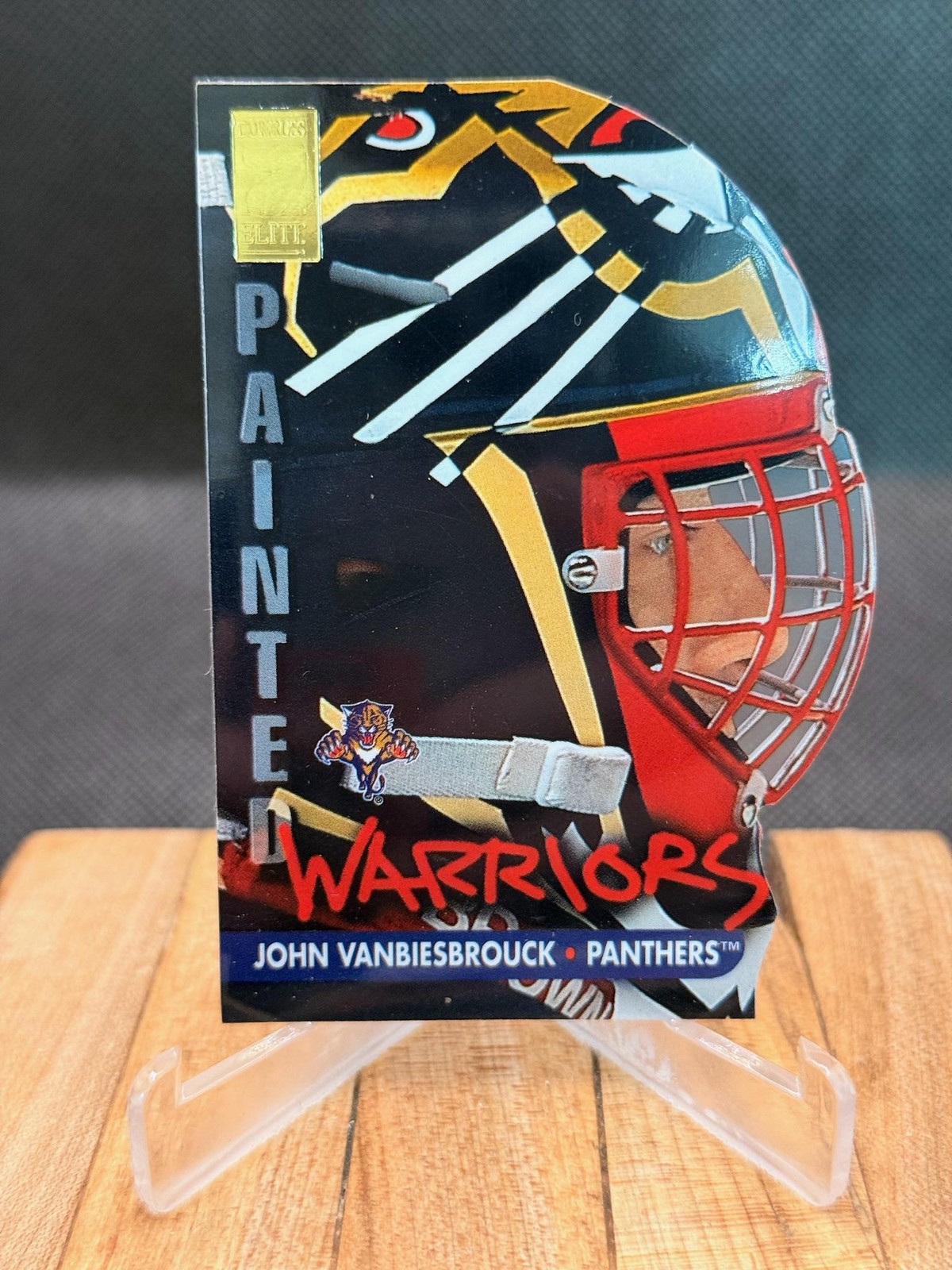 1995-96 Donruss Elite #6 John Vanbiesbrouck Painted Warriors #/2500