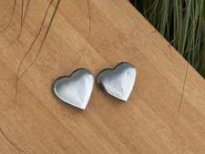 Heart Shaped Western Bridle Rosettes Loop Back Conchos