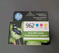 NEW HP 962 Cyan Magenta Yellow Ink Cartridges 3-Pack 3YP00AN Exp DEC 2026 