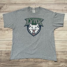 Vintage Y2K Minnesota Lynx WNBA Gray “It’s About” Shirt Adult Size XL Team Logo