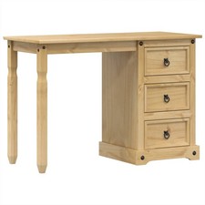 Dressing Table Cosmetic Makeup Vanity Desk Solid Wood Pine vidaXL