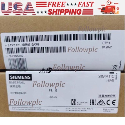 New Siemens SIMATIC HMI, KTP400 Basic 6AV2123-2DB03-0AX0  6AV2 123-2DB03-0AX0
