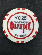 Olympic Voodoo Casino Estonia 0,25€ CENT EURO Poker Chip Estonia Tallin Jeton