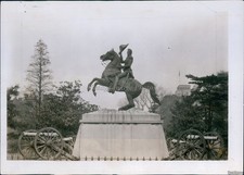 1923 Andrew Jackson Statue In Presidents Park Washington D.C 7X9 Vintage Photo