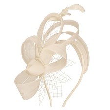Fascinators Hats for Women, Fascinator Headband Tea Party Hat Champagne