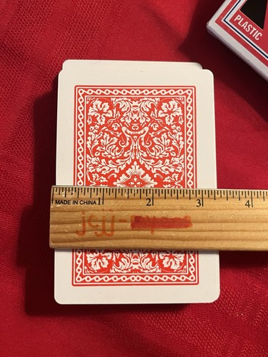 BOXED JUMBO PLASTIC COATED PLAYING CARDS COMPLETE W’ JOKERS - Picture 14 of 15