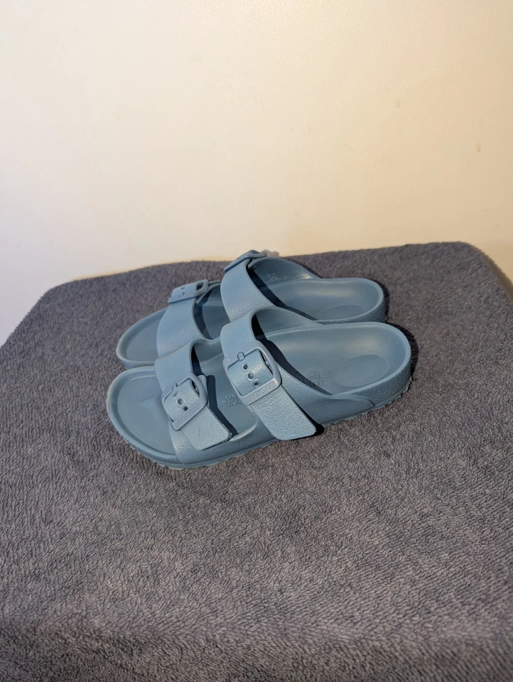 Sandalias Birkenstock Arizona Eva niños talla EU 30 US 12 azul elemental sin cordones Foto 4 de 4