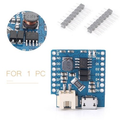 Battery Shield Einzelbatterie Aufladen & Boost für WeMos D1 Mini