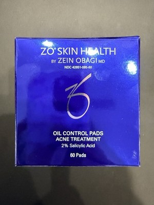 Zo Skin Health Oil Control Pads Acne Treatment 2% Salicylic Acid 60 Pads NEW