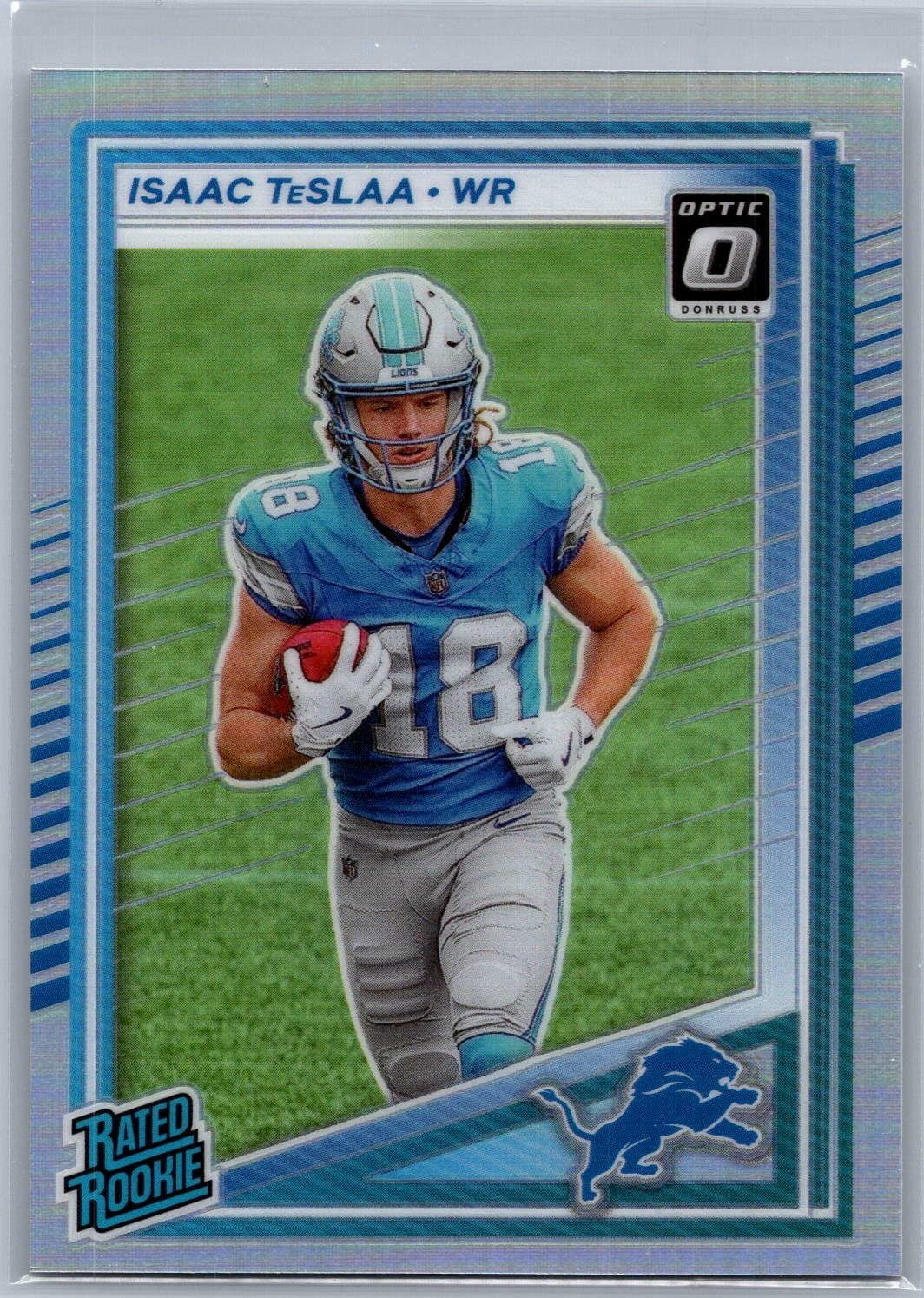 2025 Panini Donruss Optic Holo Preview RC Rated Rookie #338 Isaac TeSlaa Lions