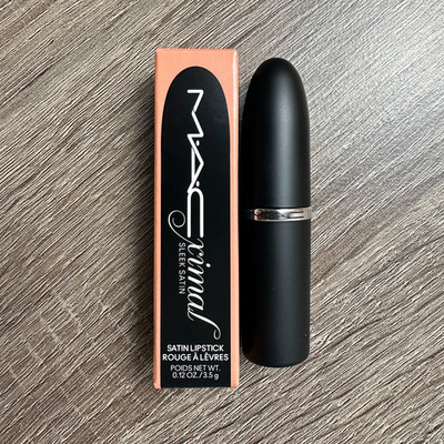 MAC Macximal Sleek Satin Lipstick 836 FLESHPOT Nude Beige New In Box NIB