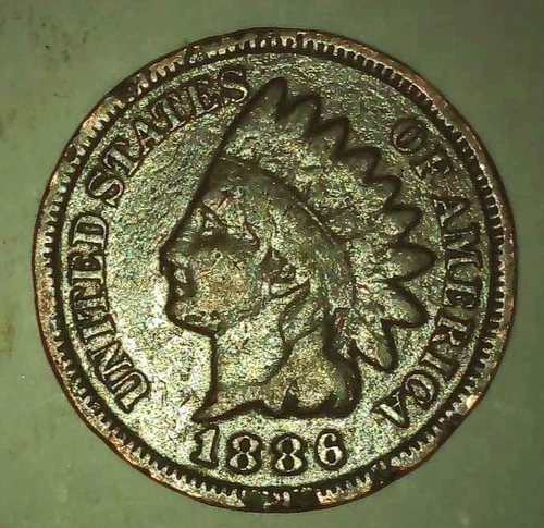 1886 Indian Head Penny; Good condition