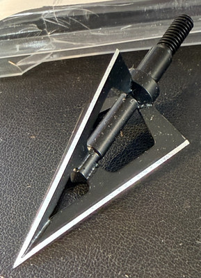 6Pcs Hunting Broadheads Stainless Steel Black Whirlwind 3-Blade Cut  Arrow Tip