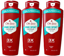 Old Spice PURE SPORT High Endurance Body Wash for Men, 24 oz-Pack of 3 Bottles