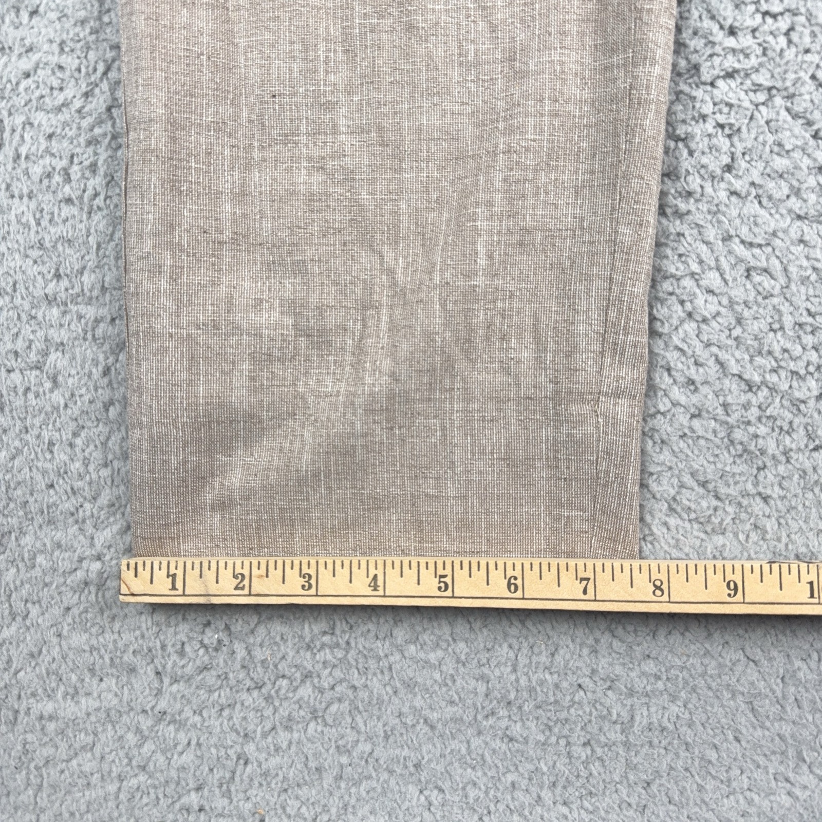 Banana Republic Men's 34x29 Tessuti di Sondrio Tan Flat Front Dress Chino Pants thumbnail 6