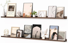 Picture Ledge Shelf, Floating Shelves Set of 2, 72 Inches Long Large Picture She