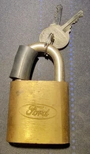 Ford Oval Brass Spare Tire Lock 78-96 Bronco & Truck F100 F150 F250 D8TZ-1386-A