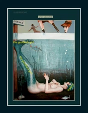 5x7 SOUS LA GLACE French Mermaid vintage 1926 La Vie Parisienne Art Print