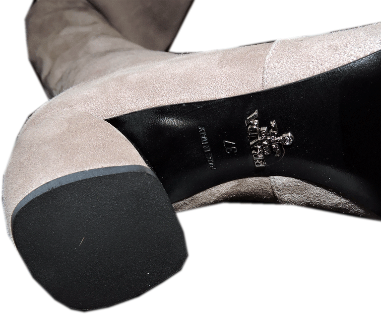 1450 Gamuza Prada Marrón Topo Stretch Sobre botas La Rodilla botas Sobre Tacón Metal Botines 37 f400be 1450 Gamuza Prada Marrón Topo Stretch Sobre botas La Rodilla botas Sobre Tacón Metal Botines 37 f400be