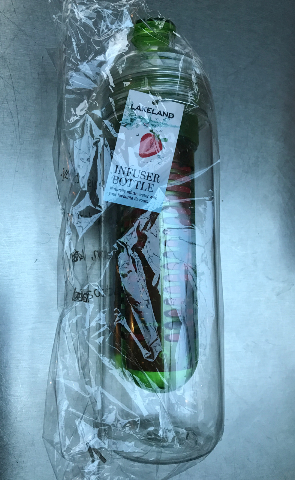 Lakeland Bottle Infuser BPA free Brand New 500 ml Flip Lid Water Bottle