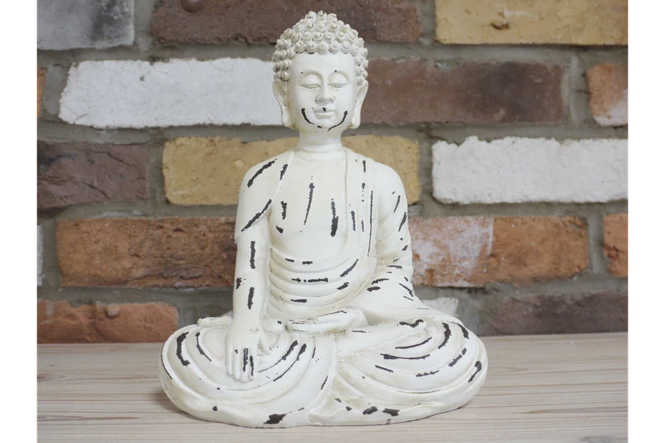 Serene Buddha Statue Artisan Home Decor Peace Faith Meditation Balance Yoga Gift - Image 1 of 1