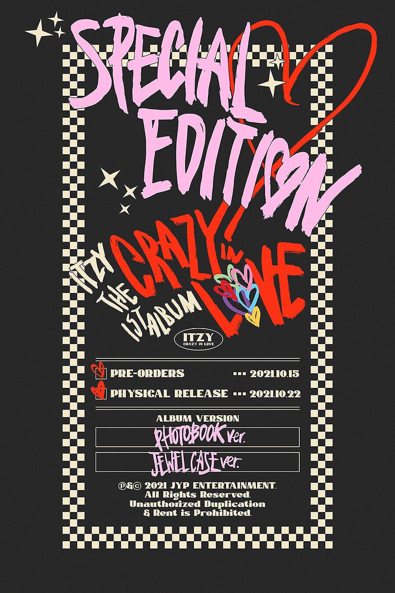ITZY CRAZY IN LOVE 1st Album SPECIAL EDITION JEWEL CASE Ver CD+