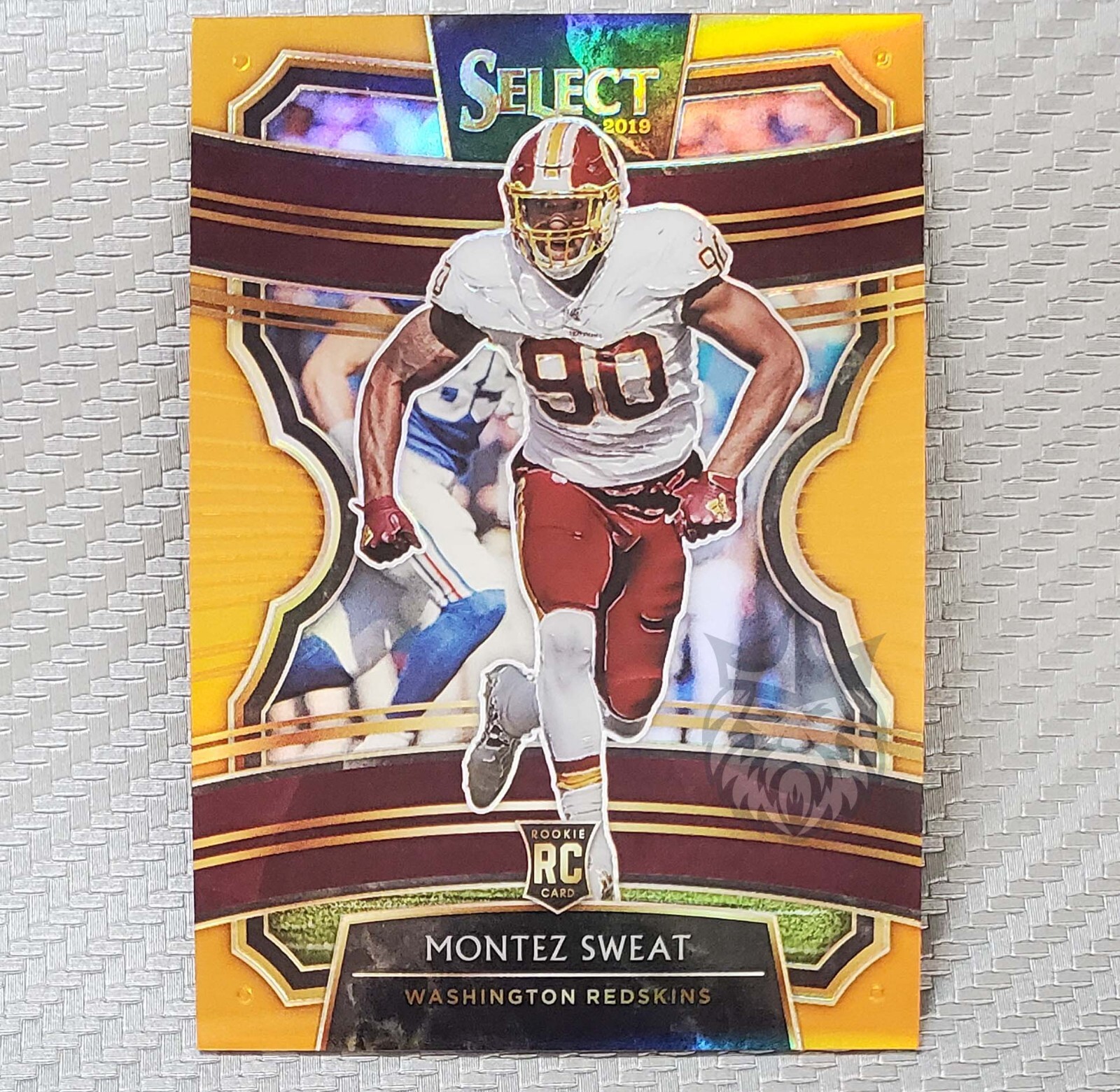 Montez Sweat RC SP /49📈2019 Select Rookie Concourse Orange Prizm #12 Washington