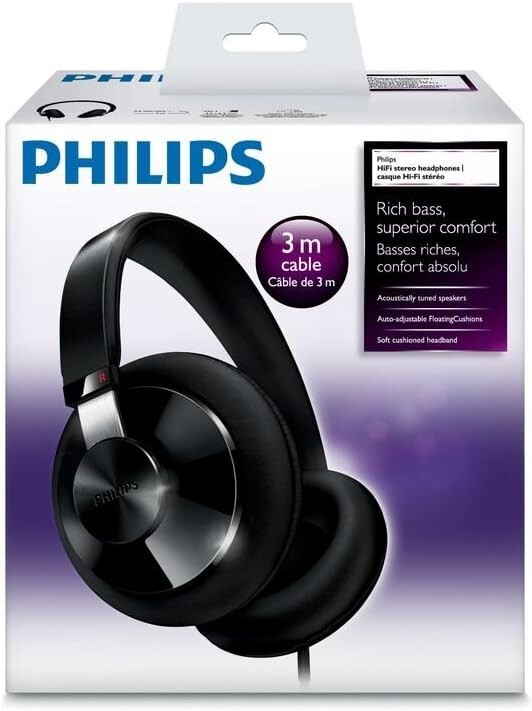Philips SHP6000 Stereo Over The Ear Noise Cancelling Headphones