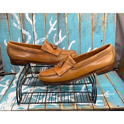 SAS Genuine Handsewn USA Made Mens Loafers Brown Leather  display picture 1