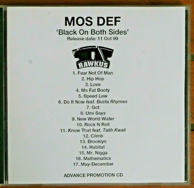 Mos Def   Black On Both Sides  Rawkus  ADVANCED PROMOTION CDr  top EX+