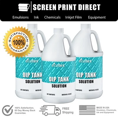 ECOTEX® CHROMALINE SAATI ULANO KIWO CCI NAZDAR Ecotex® Dip Tank Solution - 2 in 1 Emulsion & Ink Remover for Screen Printing