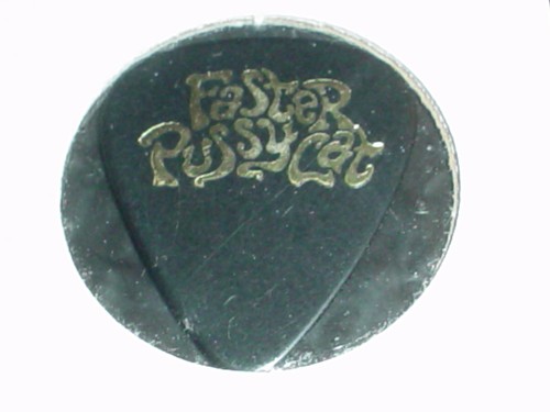 FASTER PUSSYCAT Logo & Gregg Steele Signature RaRe 1988 Concert Tour GUITAR PICK