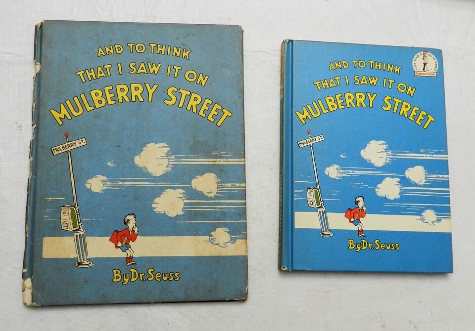 2 Copies of OOP RARE DR. SEUSS, AND TO THINK THAT I SAW IT ON