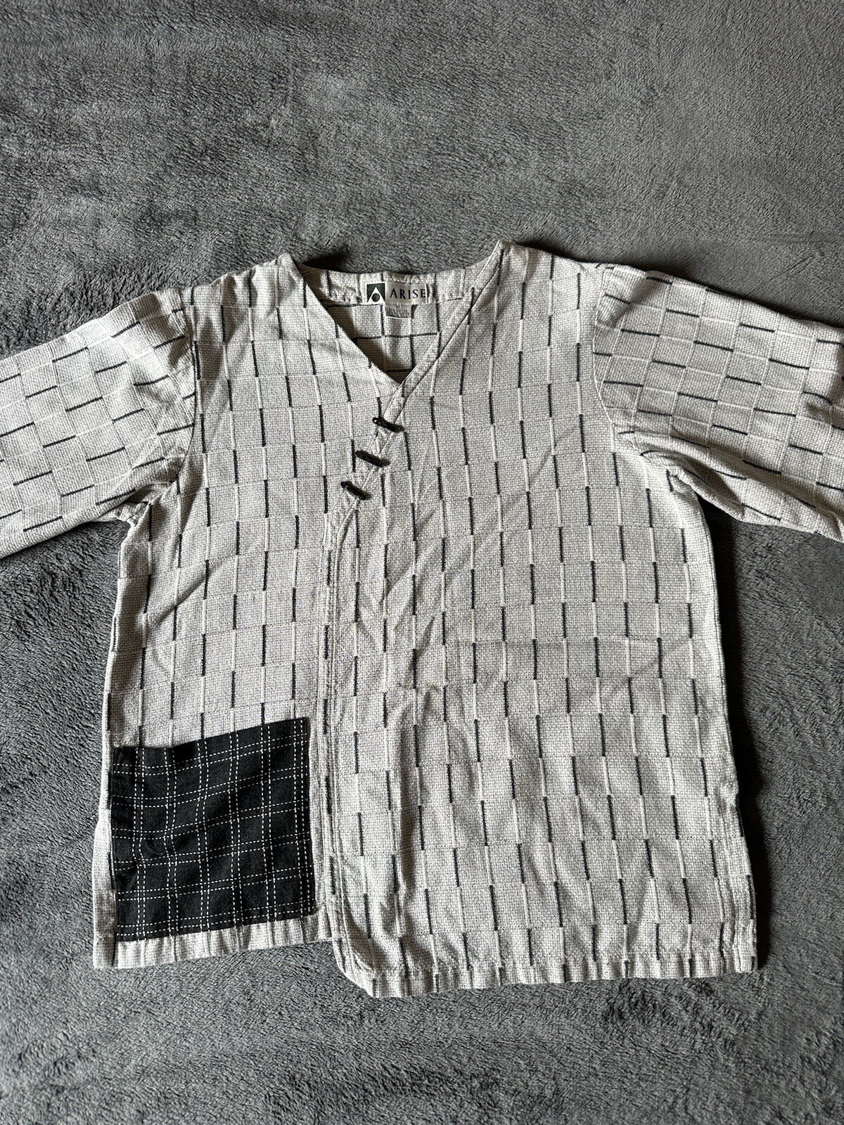 Arise Toggle Buttons M Oversized Patchwork Made I… - image 1