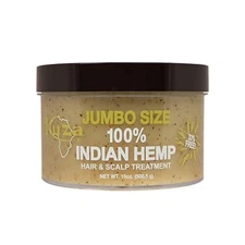 Kuza Indian Hemp Jumbo Hair & Scalp Treatment 18 Oz. - Smooth, Soften & Moisturi