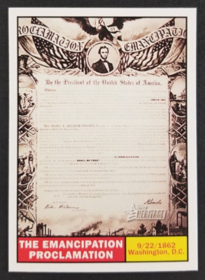 Emancipation Card Emancipation Proclamation 2009 Topps Heritage Card #110 (NM) | eBay