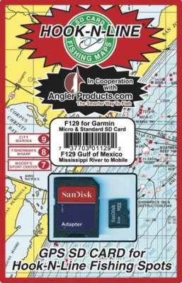 Angler Products Uploadable Fishing Hotspots for Gulf of MX Offshore F129